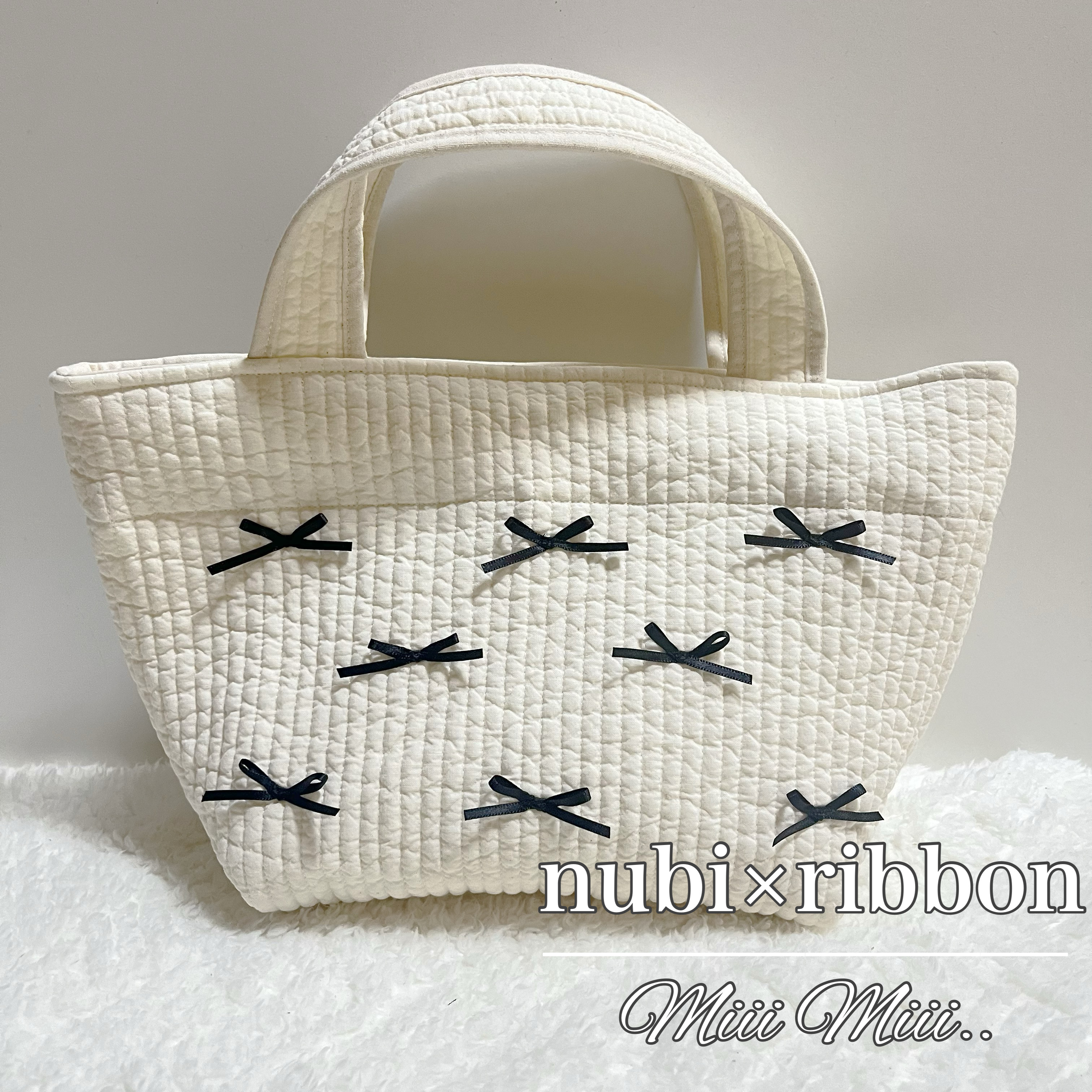 tsumugi.handmade ヌビバッグ リボン tsumugi.handmade ヌビバッグ リボン リボンヌビバッグ | eterno