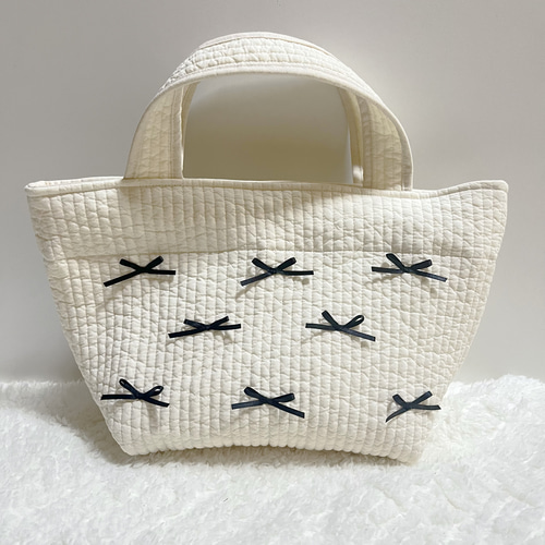 リボン付きヌビバッグ nubi トートバッグ イブルバッグ リボン