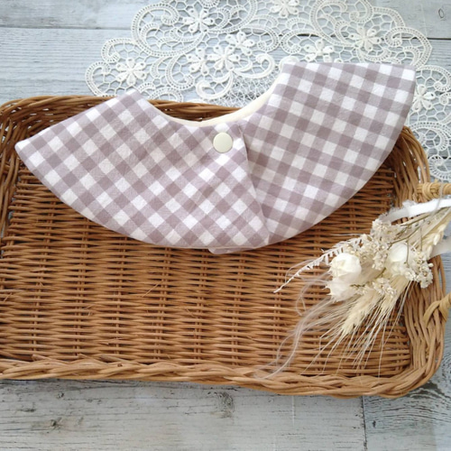 グレーギンガム スタイ かぼちゃパンツセット ベビーギフト ギフト