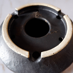 8号白円黒鉢471　塊根植物　多肉植物　盆栽　植木鉢　作家鉢　沖縄 6枚目の画像