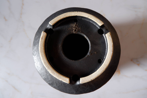 8号白円黒鉢471　塊根植物　多肉植物　盆栽　植木鉢　作家鉢　沖縄 7枚目の画像