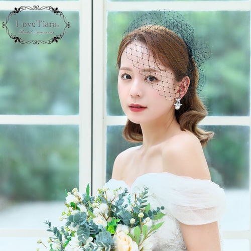バードケージベール VBC-01|結婚式 ウエディング 網 白 黒