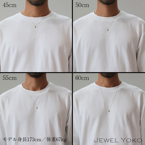 K18 silver925コンビ】cube コンビネックレス メンズ レディース