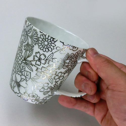 高脚陶器カップ 花柄 Amazon.co.jp: エナメルカップ 花柄 ホーロー ビンテージマグ