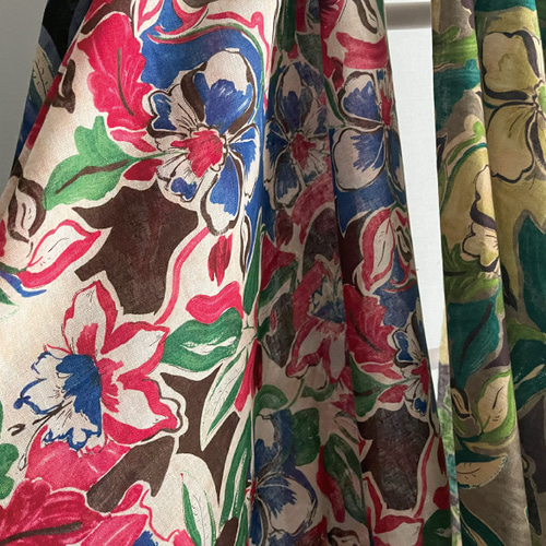 オーダーメイド エジプト超長綿100 850TC ホワイト 花柄 模様 カラフル オーダーメイド エジプト超長綿100 850TC ホワイト 花柄 模様