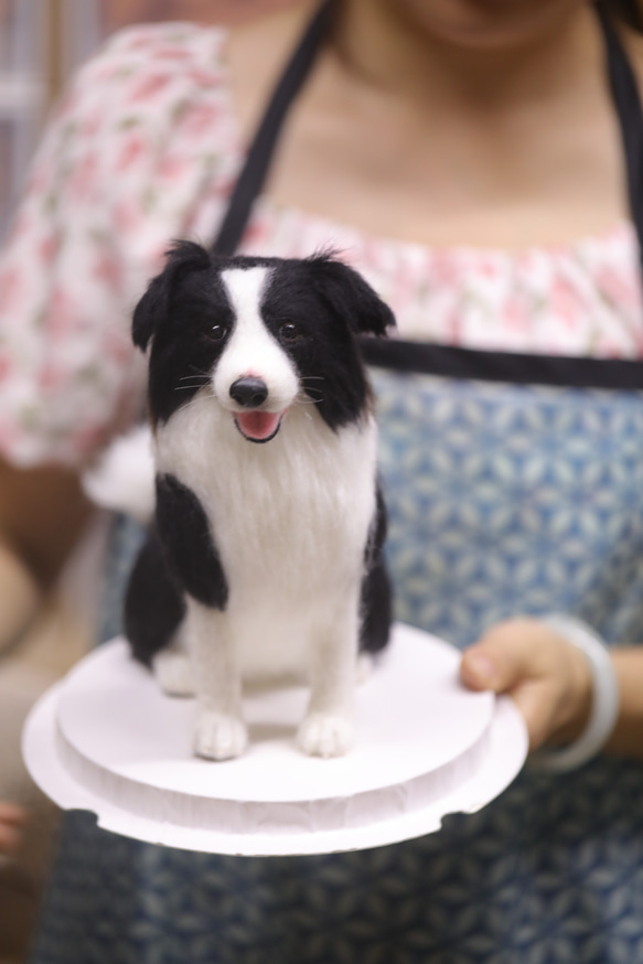 【オーダーメイドペット】羊毛フェルト、うちの子　犬ぬいぐるみ、フェルト犬、羊毛犬、肖像画、犬猫人形 プレゼントやギフトに 100% 模様