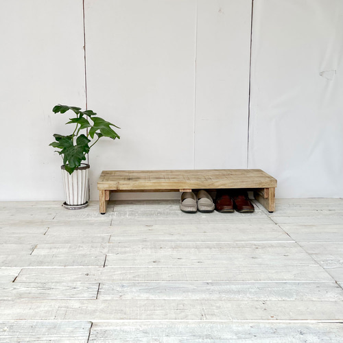 リサイクルウッド☆玄関踏み台 幅120cm RW0248 その他家具 cafemoku