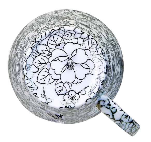 HYM-7007B　光友禅　うすづくりペアマグ　金黒【日本製　美濃焼】花柄　ラスター 父母の日　ギフト 人気・おすすめ｜売れ筋商品・話題商品におすすめ コスパ重視 安心配送 スピーディーにお届け