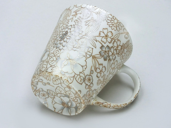 HYM-7007B　光友禅　うすづくりペアマグ　金黒【日本製　美濃焼】花柄　ラスター 父母の日　ギフト 人気・おすすめ｜売れ筋商品・話題商品におすすめ コスパ重視 安心配送 スピーディーにお届け