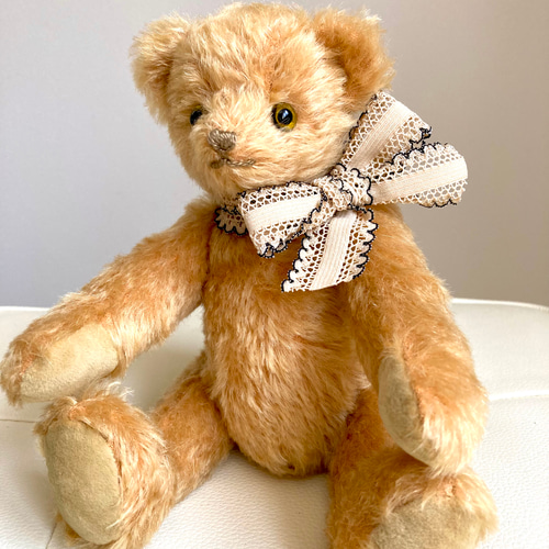 ハニーブロンドのテディベア 〜24cm〜 ぬいぐるみ sanatio 通販