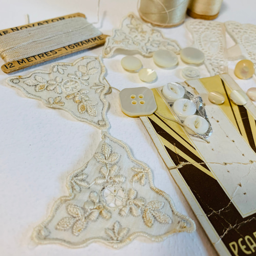 アンティーク 手芸用品 レース 糸 貝ボタン ボタン COCO Classic 通販