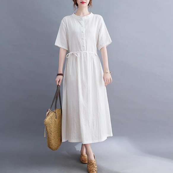 夏の新作、ワンピース、レディース、 ゆったり、ホワイト 人気・おすすめ｜使いやすい・旅行におすすめ 品質保証 全国発送