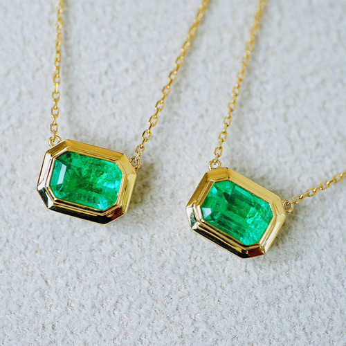 ⭐️金高騰⭐️4°C K18 エメラルド ネックレス⭐️USED⭐️ シンプル」K18 天然エメラルド 春 並び無い 高貴 5月誕生石 夫婦愛