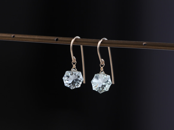 14kgf- green amesyst 耳環 第3張的照片