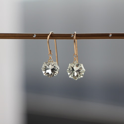 14kgf- green amesyst 耳環 第5張的照片