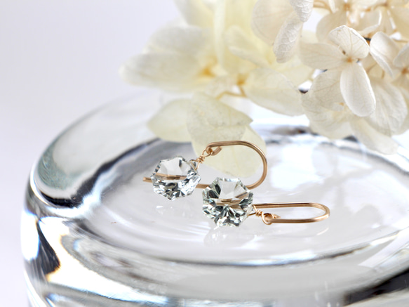 14kgf- green amesyst 耳環 第9張的照片