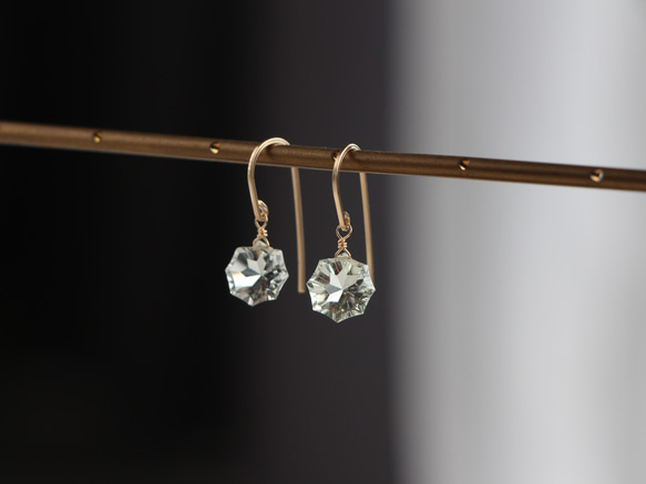 14kgf- green amesyst 耳環 第4張的照片