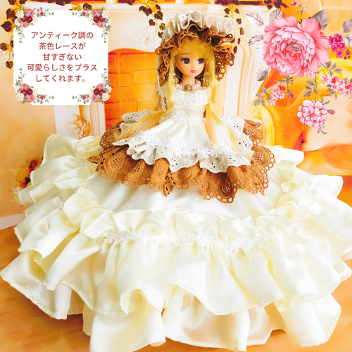 限定価格！operetta 作家様　美しいレースのジレとドロワーズ　ドール服 ブルードールハウス」コルセットドレス