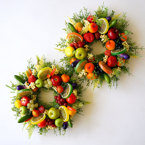 果物たっぷり！ミックスフルーツリース typeA リース HANANEKO 通販