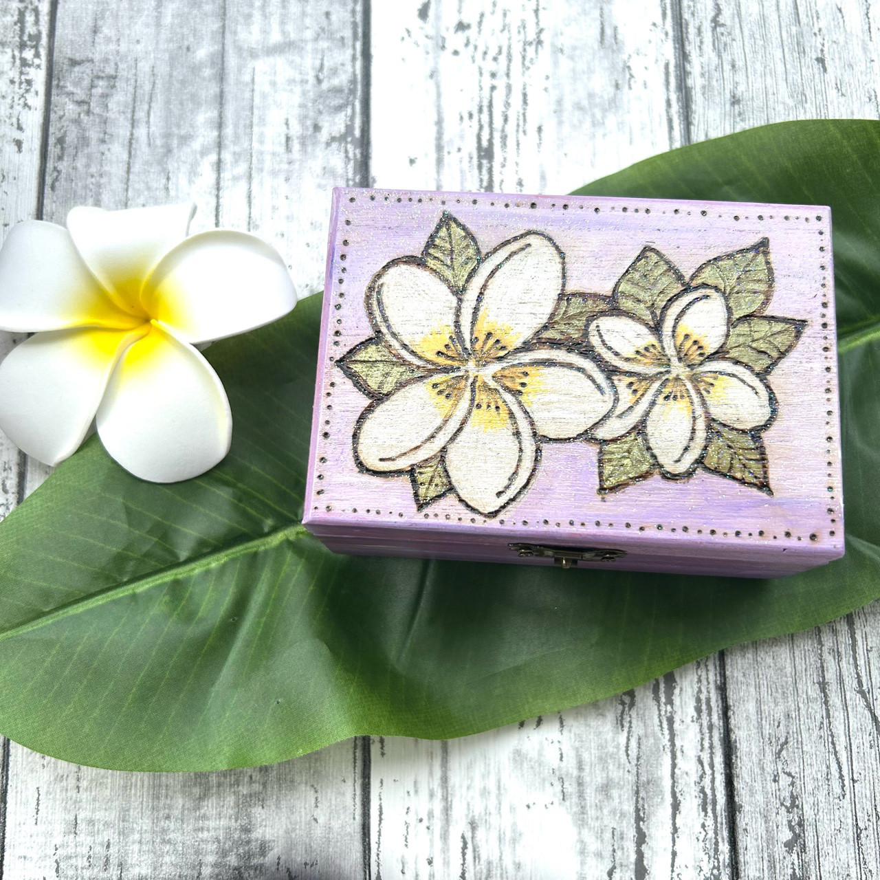 バリアート 絵画 プルメリア ハワイアン アジアンインテリア