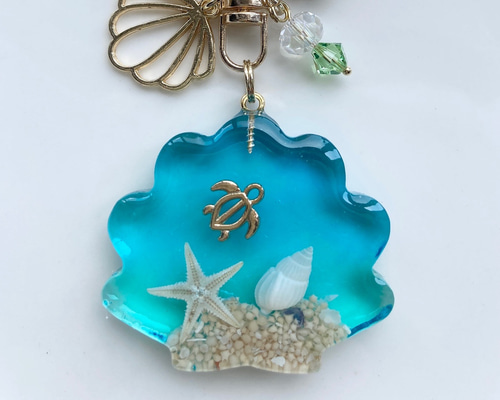 貝殻型シェル型チャーム キーホルダー35個セット ハワイ 男女 ナチュラル 海ビーチ アクセサリー キーホルダー バッグ