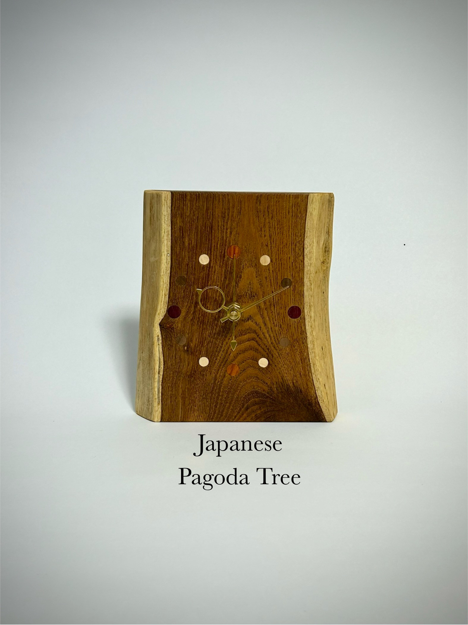 【MoCLOCK】エンジュの時計　カラフルなインデックス　壁掛OK