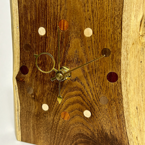 掛け時計　エンジュ MoCLOCK】エンジュの時計 カラフルなインデックス 壁掛OK 掛け時計