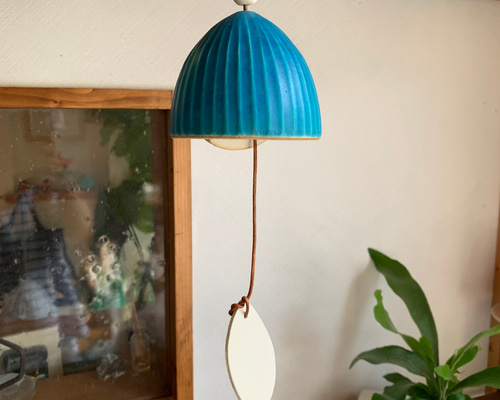 陶鈴（陶器の風鈴 ターコイズブルーa 風鈴 mayumi 通販 18013046