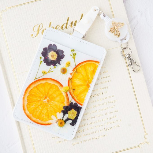 押し花ICカードケース