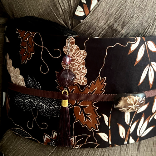 ジャワ更紗名古屋帯 和装小物（帯・半襟） 創作帯「蒼月」 通販  