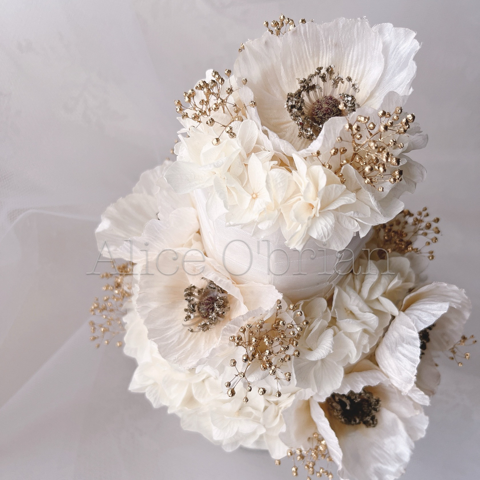 ♡ウェディングフラワーケーキウェルカムオブジェ〜Utopia♡リングピロー にも♡