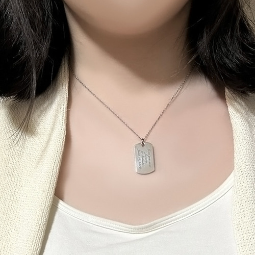 金属アレルギーに優しい サージカルステンレス スモールサイズ IDタグ 