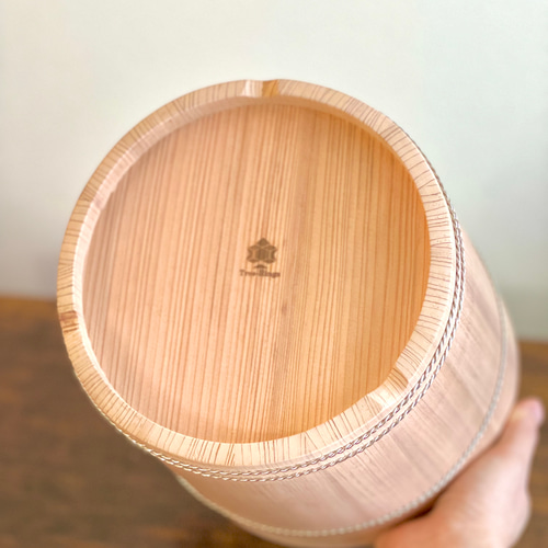 ♥未使用　木曽漆器　ワインクーラー　φ２７８ｍｍ　天然木　木製　骨董　古玩 ♥未使用 木曽漆器 ワインクーラー φ278mm 天然木 木製