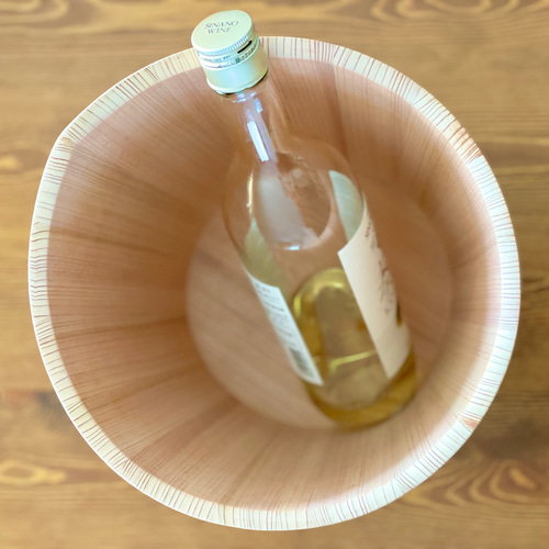 伝統工芸品】木桶のワインクーラー(大) ワイングラス Tree-Rings 通販