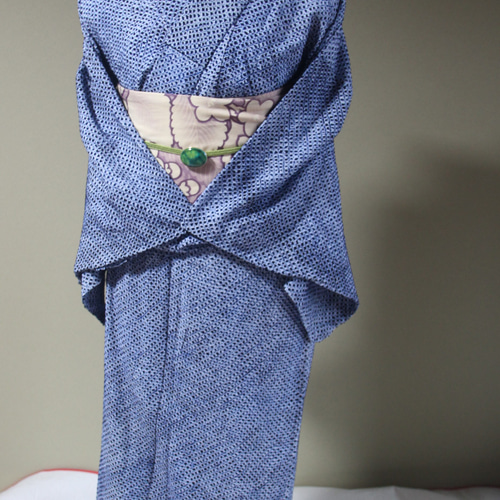 ◇現代 有松鳴海絞 浴衣◇【総疋田1】シンプルでさっぱりとした