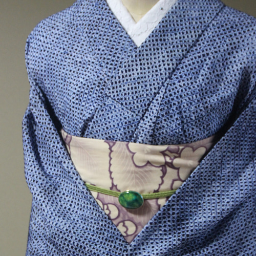 ◇現代 有松鳴海絞 浴衣◇【総疋田1】シンプルでさっぱりとした