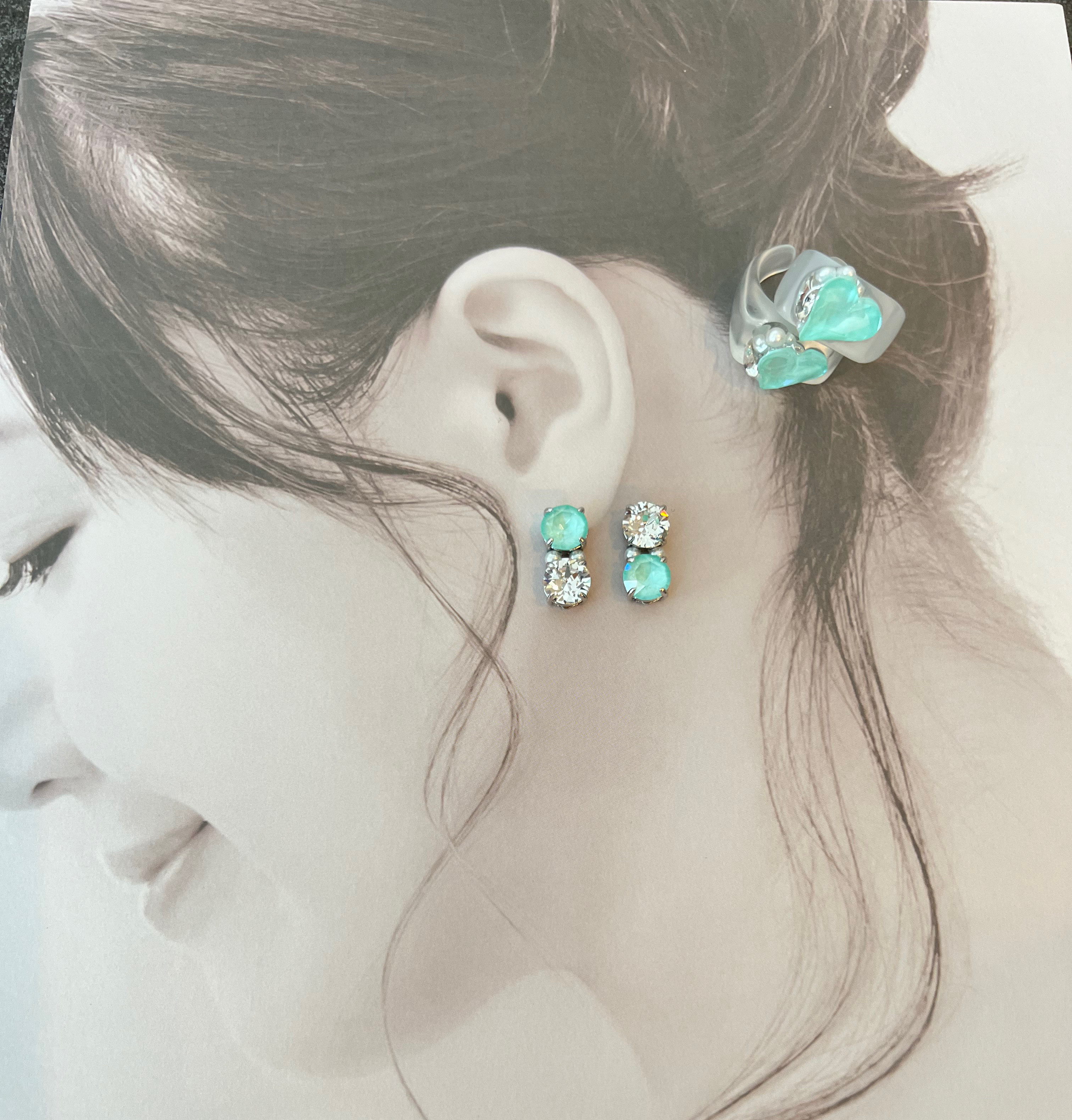 キラキララウンドピアス(イヤリング)