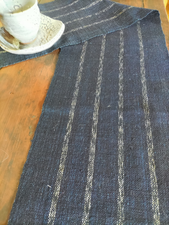 テーブルランナー(A)／手織り 本藍染め 【公式通販】