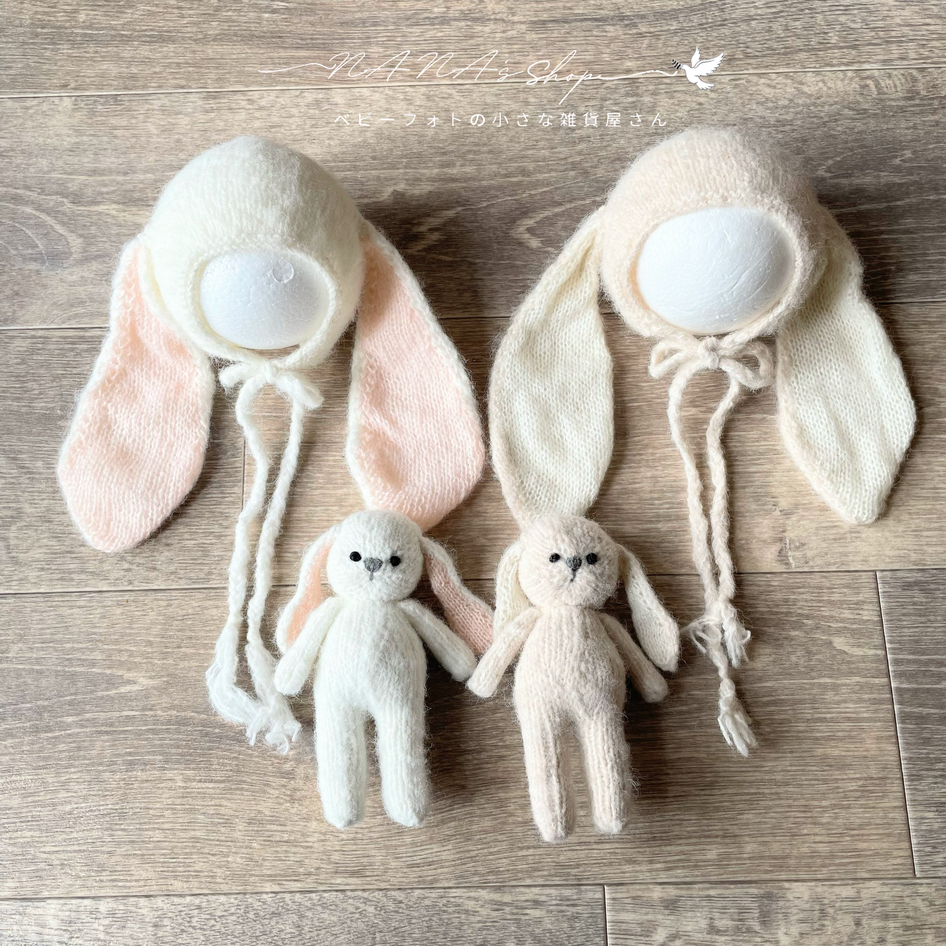 ブラウン♪くま耳帽子とクマオーバーオール ボンネット ニューボーンフォト撮影衣装