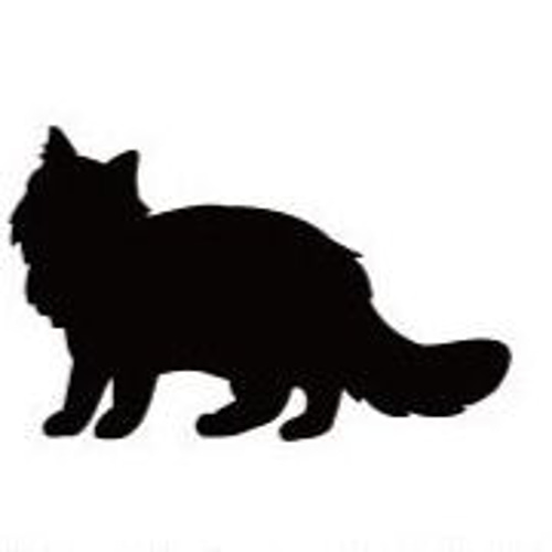 サイベリアン_オリジナルペットシルエットカートプレート_猫グッズ_名