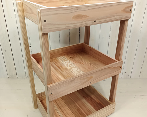 木製ラック・ウッドラック neko サイズ変更 ウッドラック シェルフ 木箱 コンテナ 無添加 無垢木 無
