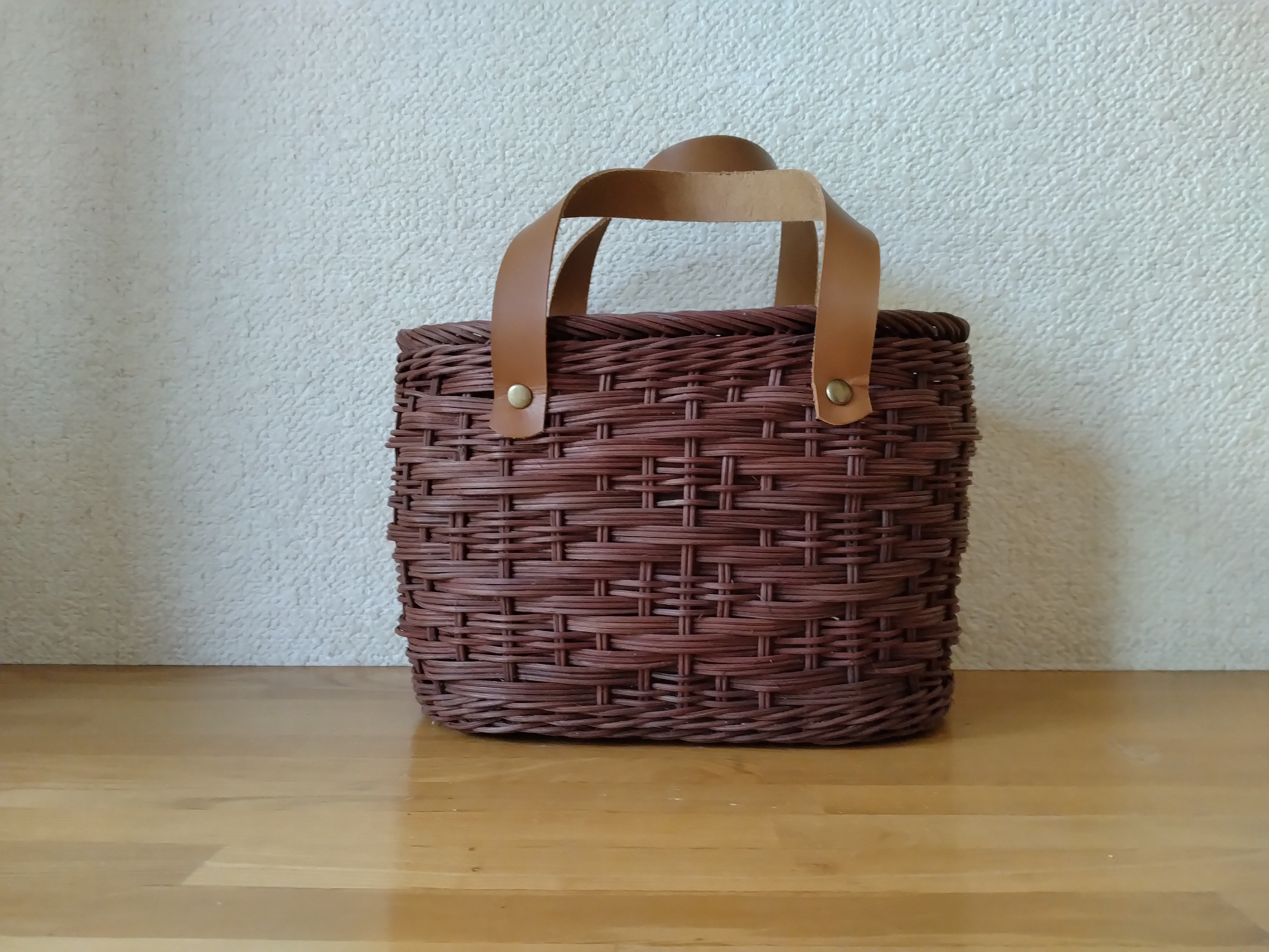 長財布も入るコンパクト籐かご〜北海道十勝バスケット79 7,200円