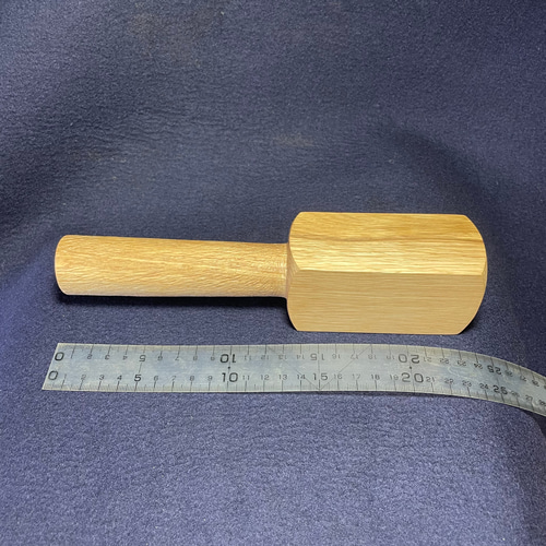 木彫 小さめ木槌(樫•Q372) 372g コーン(トークセン) 乾燥材