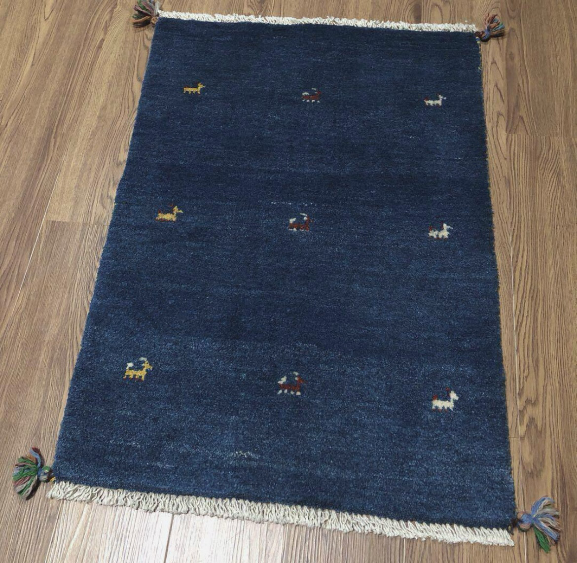 ギャッベ ペルシャ絨毯 75x50cm ギャベ 玄関マット 手織り ラグ 絨毯 ペルシャギャッベ (ギャベ) 玄関マット No:GP-292 カーペット