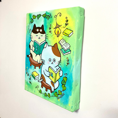 にゃっちーず キャンバスアート かわベーコン 猫 ねこ インテリア にゃっちーず キャンバスアート かわベーコン 猫 ねこ