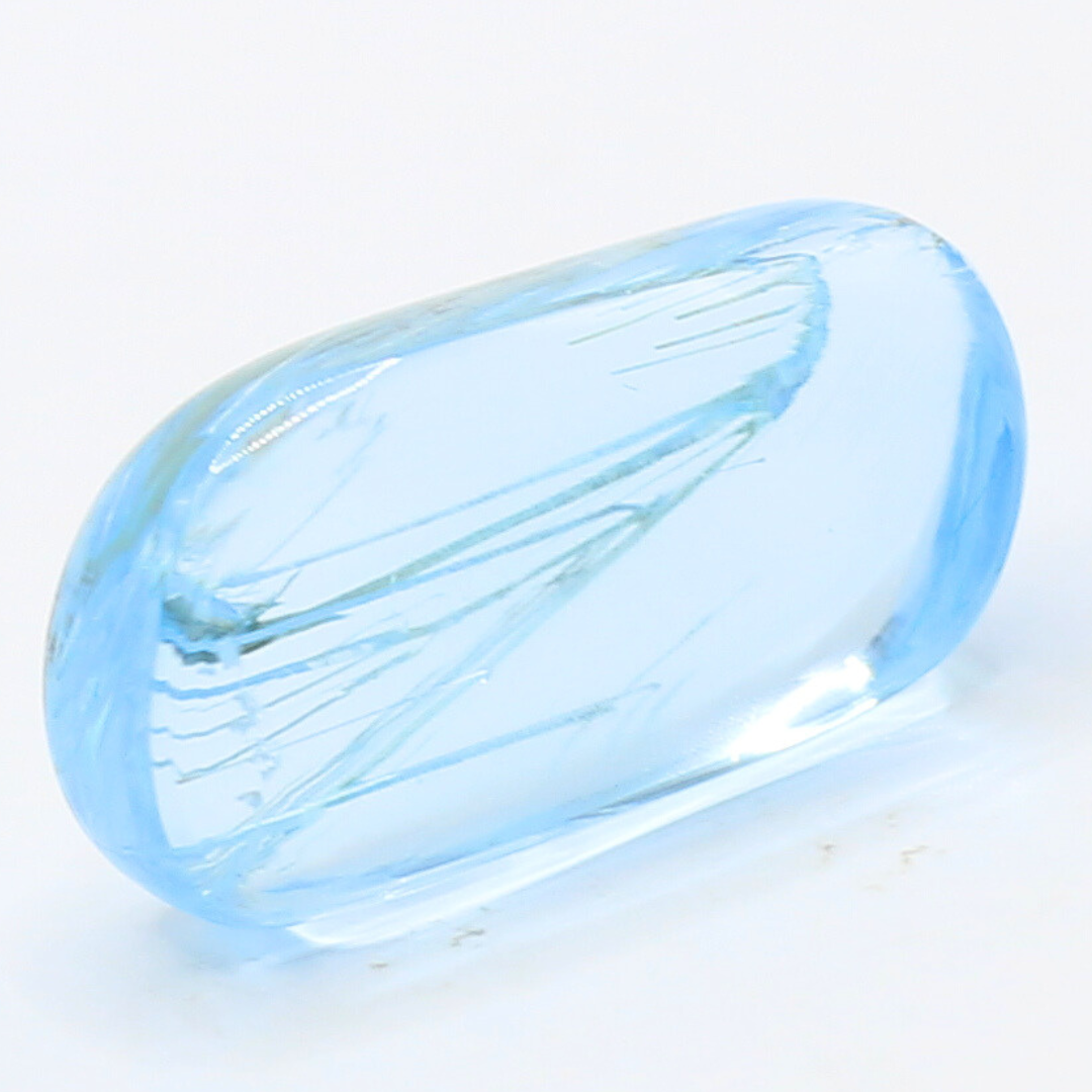 AG-Tumble-05　天然石 ハンドメイド 素材 針入り ブルートパーズ