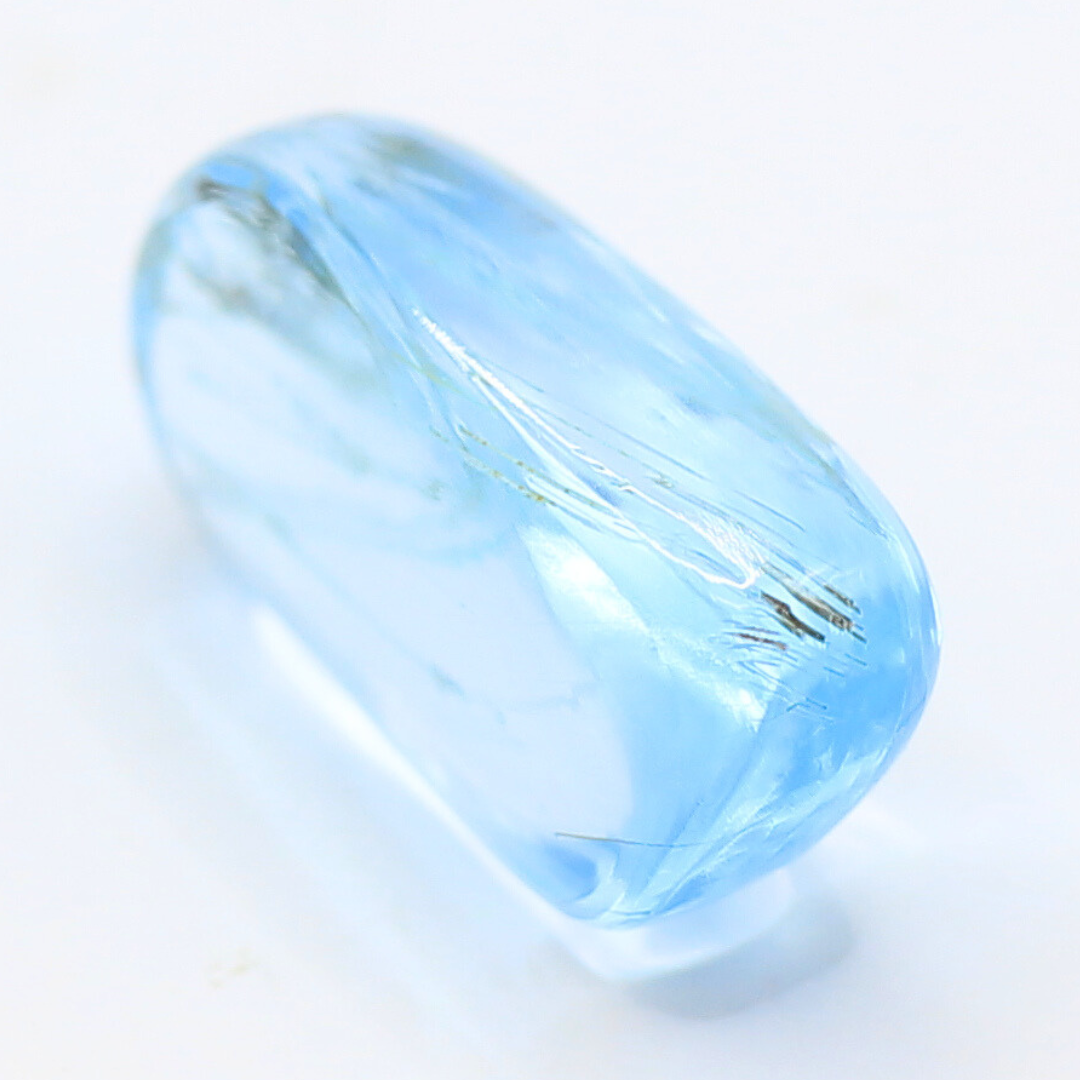 AG-Tumble-05　天然石 ハンドメイド 素材 針入り ブルートパーズ