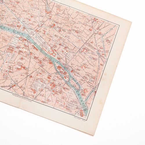 アンティーク、パリの地図 パリフランスのアンティークマップ 1897 - パリのベクターアート