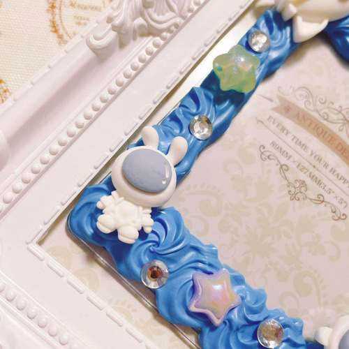 宇宙飛行士とロケットのホイップデコ トレカケース 宇宙 星 ホイップ