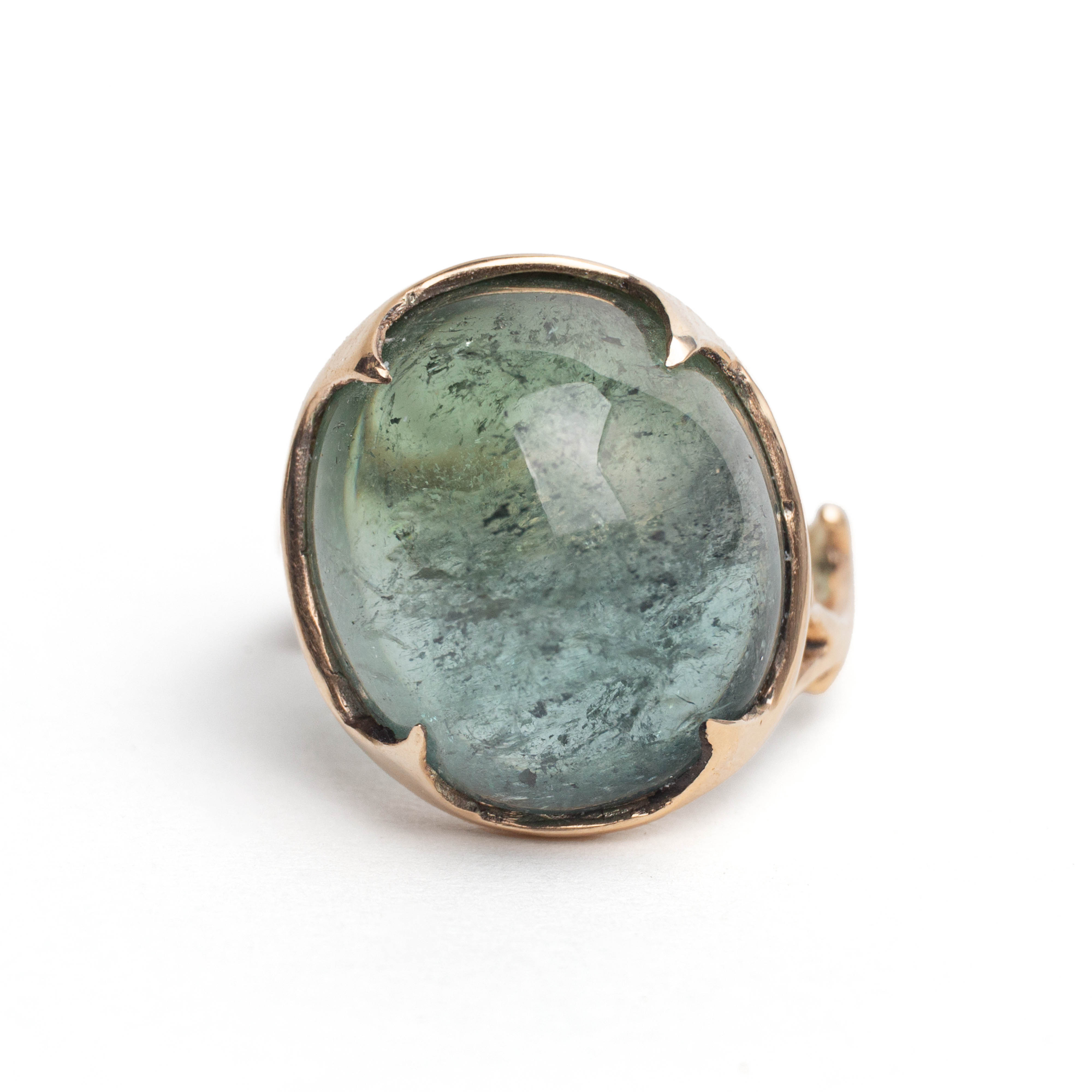 【キャンディシリーズ】大飴玉トルマリンリング